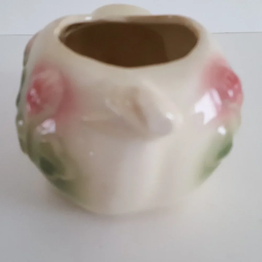 Vintage Ceramic Sleeping Pig Planter Small